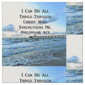 LOVELY PHILIPPIANS 4:13 BIBLE VERSE STOFF (Nahaufnahme)