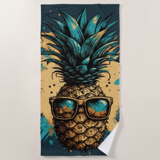 Lovely pineapple strandtuch (Vorderseite)