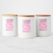 Lovely Pink and Silver Product Packaging Labels Lebensmitteletikett (Flaschen)