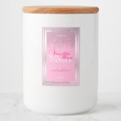 Lovely Pink and Silver Product Packaging Labels Lebensmitteletikett (Vorderseite)