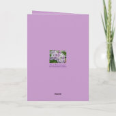 Lovely Pink Floral Birthday Card for Sis Karte (Rückseite)