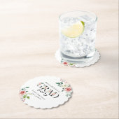 Lovely Pink Floral GRAD Custom Party  Untersetzer (Vor Ort)