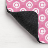 Lovely Pink Funky Blume Mousepad (Ecke)