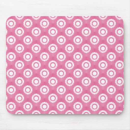 Lovely Pink Funky Blume Mousepad (Vorne)