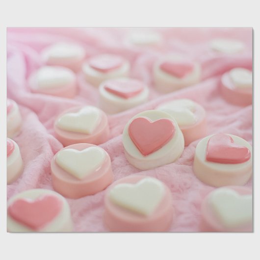 lovely pink  geschenkpapier (Flach)