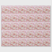 lovely pink  geschenkpapier (Flach)