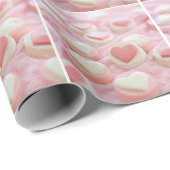 lovely pink  geschenkpapier (Rolleneckpunkt)