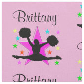 LOVELY PINK PERSONALISIERT CHEERLEADER FABRIC STOFF (Nahaufnahme)