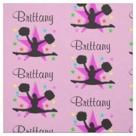 LOVELY PINK PERSONALISIERT CHEERLEADER FABRIC STOFF