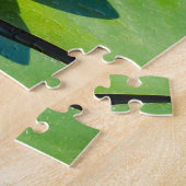 Lovely Pink water lily with green leaves Puzzle (Seite)