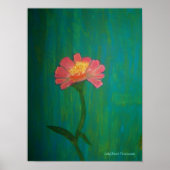 Lovely Pink Zinnia Poster (Vorne)