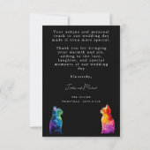 Lovely 🌈  Purrfectly Yours: Purrfectly  Dankeskarte (Rückseite)