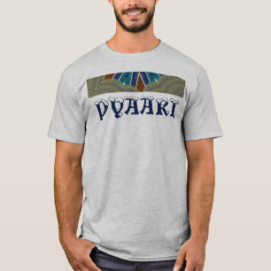 Lovely Pyaar Text Farbige Damastmuster-Vektor T-Shirt