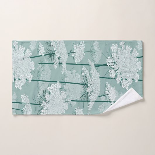 Lovely Queen Annes Lace | Münze Badhandtuch Set (Handtuch)