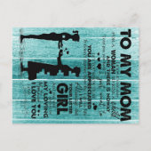 Lovely Quotes To My Mom | Gift For Mother Ankündigungspostkarte (Vorderseite)