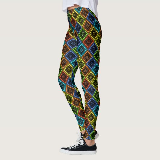 Lovely Rainbow Diamonds Nice Yoga Chi Leggings (Links)