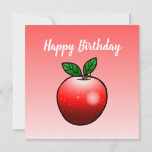 Lovely Red Apple Karte