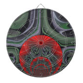 Lovely Red Aurora Art Print Customization Product Dartscheibe (vorne)