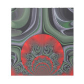 Lovely Red Aurora Art Print Customization Product Notizblock (Vorderseite)