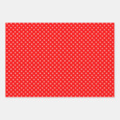 Lovely Red Polka Dot Geschenkpapier Set (Vorderseite 2)