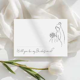 Lovely Romantic Will You Be My Bridesmaid Proposal Einladung