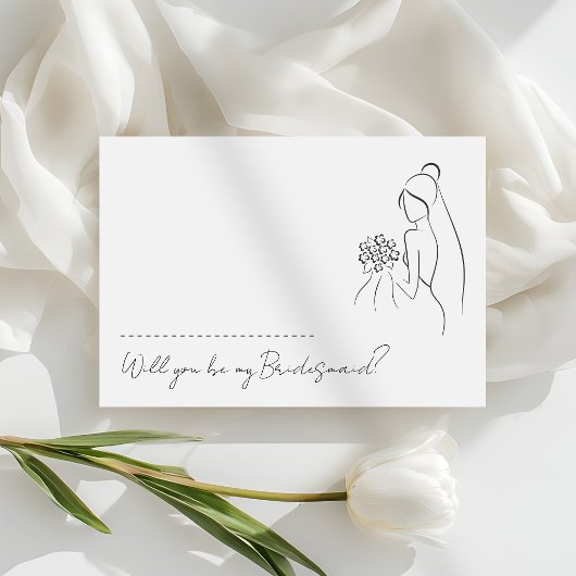 Lovely Romantic Will You Be My Bridesmaid Proposal Einladung