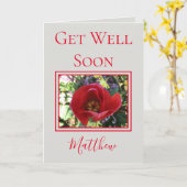Lovely Rose Get Well Soon Karte (Gelbe Blume)