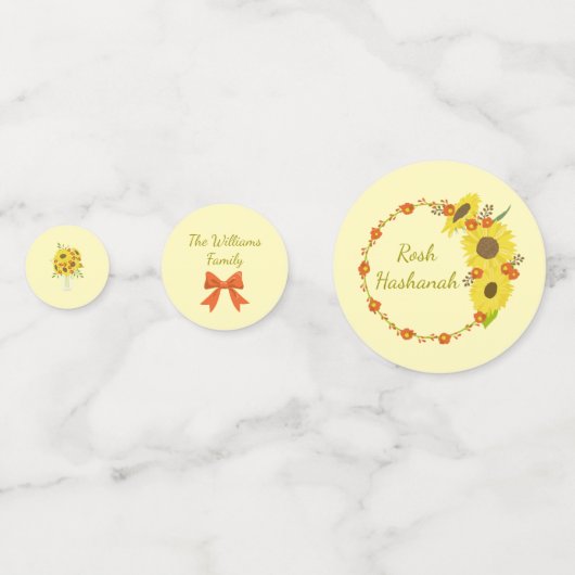 Lovely Rosh Hashanah Konfetti (Vorderseiten)