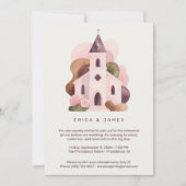Lovely Rustic Pink Church Wedding Rehearsal Dinner Einladung (Vorderseite)