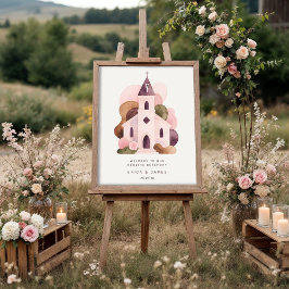 Lovely Rustic Pink Tones Church Wedding