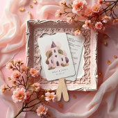 Lovely Rustic Pink Tones Church Wedding Program Fächer