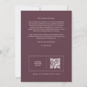 Lovely Rustic Pink Tones Church Wedding QR Save The Date (Rückseite)