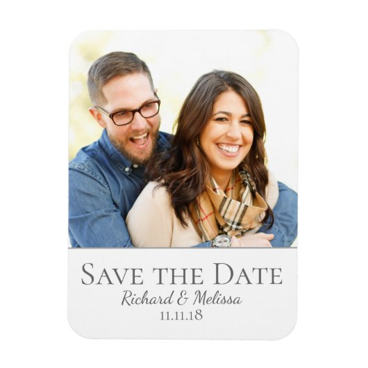 Lovely Save the Date Foto Magnet (Vertikal)