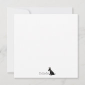 Lovely Schnauzer Note Card Mitteilungskarte (Rückseite)