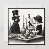 Lovely Schnauzer Note Card Mitteilungskarte (Vorderseite)