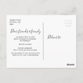 Lovely script ändern Datum Postkarte (Rückseite)