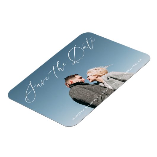 Lovely Script | Datum speichern Magnet (Linke Seite)