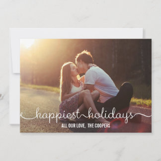 LOVELY SCRIPT Holiday Foto Cards Feiertagskarte