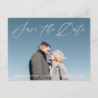 Lovely Script | Save the Date Ankündigung von Foto