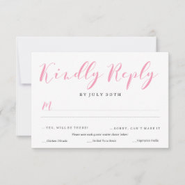 Lovely Script UAWG | ABWEICHUNGEN RSVP Karte