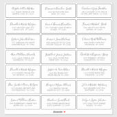 Lovely Script White Individual Address Labels (Blatt)