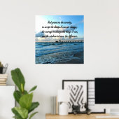 LOVELY SERENITY PRAYER OCEAN UND WAVES FOTO POSTER (Heimbüro)