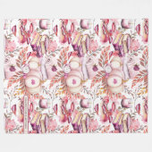 Lovely Shabby Chick Herbstmuster Fleecedecke (Vorderseite (Horizontal))