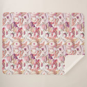 Lovely Shabby Chick Herbstmuster Sherpadecke (Vorderseite (Horizontal))