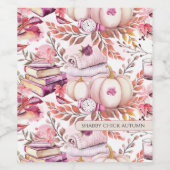 Lovely Shabby Chick Herbstmuster Weinetikett (Einzelnes Label)