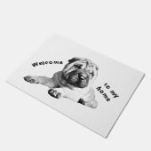 Lovely Shar Pei Doormat Fußmatte (Schrägansicht)