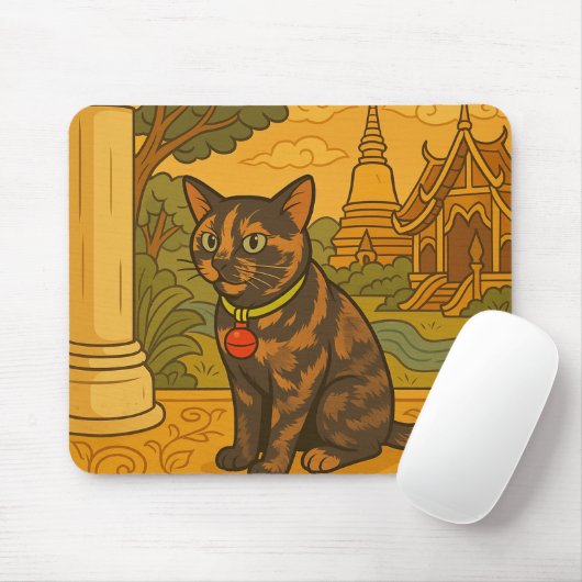 Lovely Siam Cat Mousepad (Mit Mouse)
