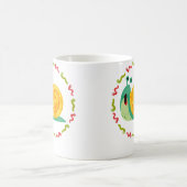 Lovely Snail In Colourful Caterpillar Circle Garde Kaffeetasse (Mittel)