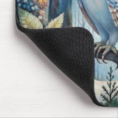 Lovely Snowy Owl Mousepad (Ecke)