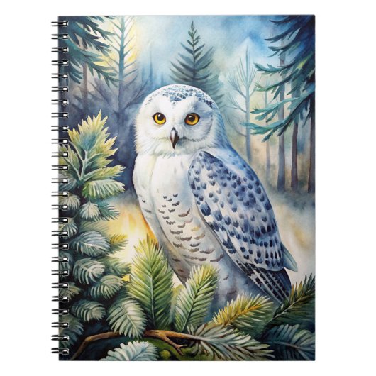 Lovely Snowy Owl Notizblock (Vorderseite)